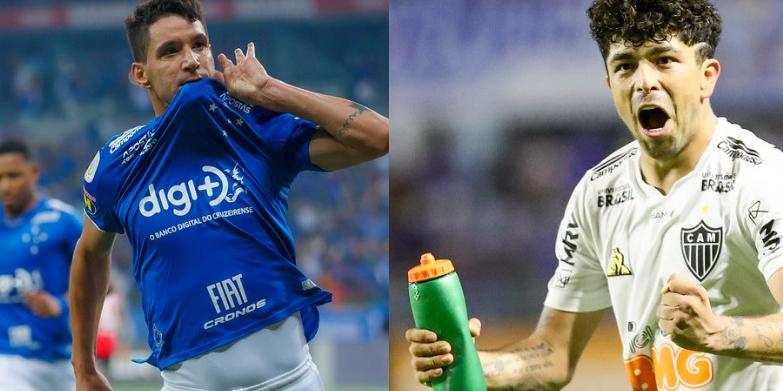 (Divulgação/ Cruzeiro e Atlético)