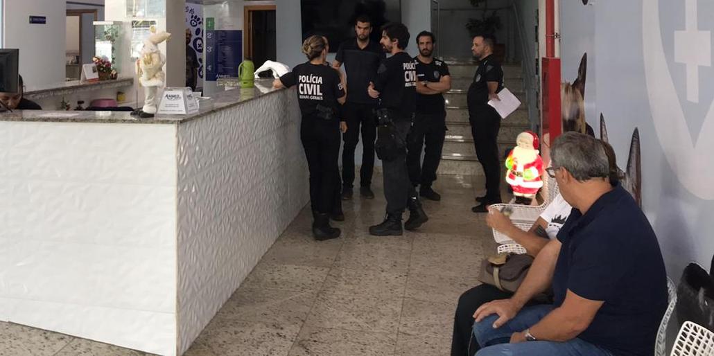 Polícia Civil realizou uma operação na clínica em 2019 (Divulgação/PCMG)