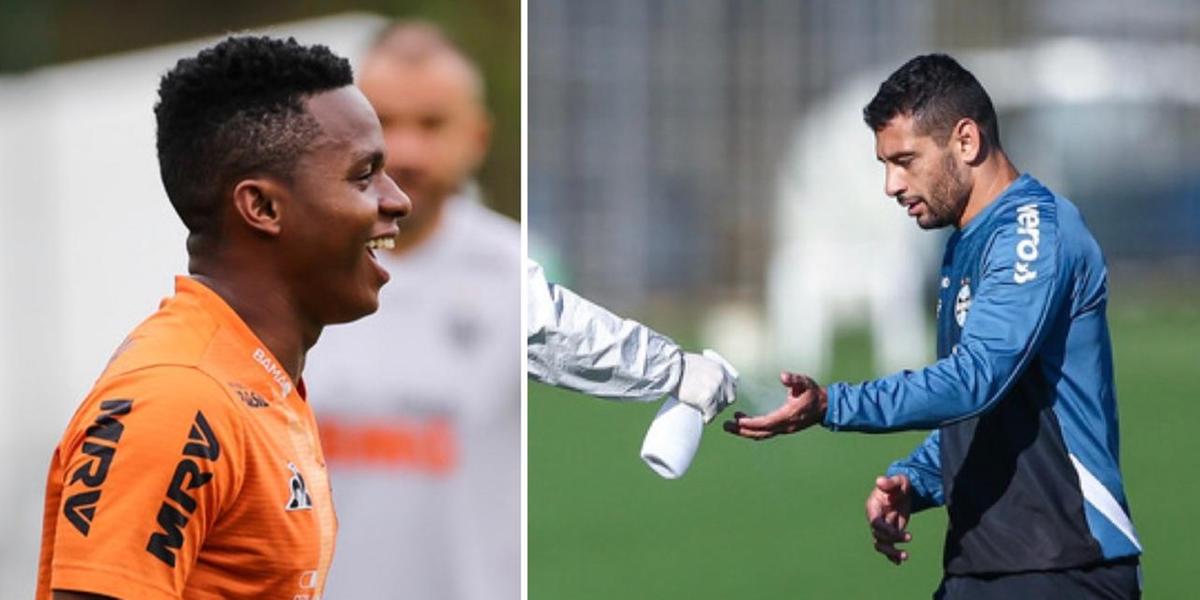 (Bruno Cantini/Atlético e Lucas Uebel/Grêmio)