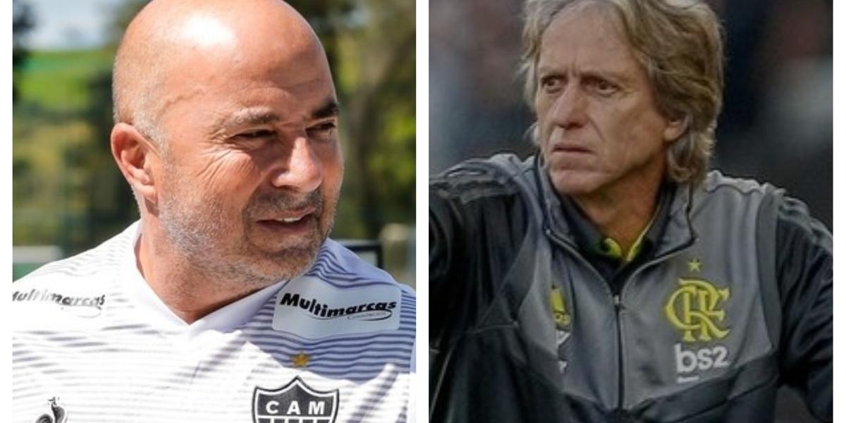 (Montagem sobre fotos divulgação de Atlético e Flamengo)