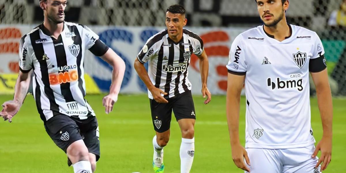 (Montagem com fotos de Bruno Cantini e Pedro Souza / Atlético)