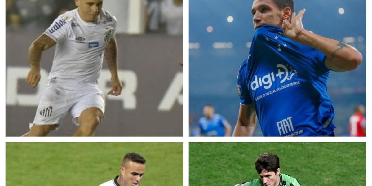  (Ivan Storti/Santos, Vinnicius Silva/Cruzeiro, Santos  Rodrigo Coca/Agência Corinthians e Mourão Pan )