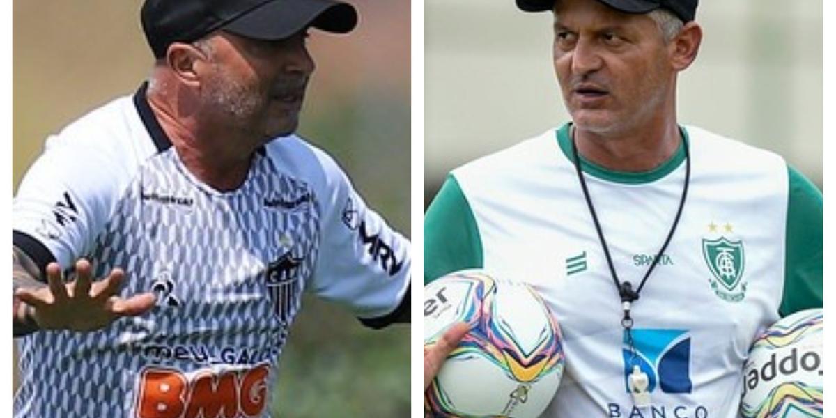 (Fotos Bruno Cantini/Agência Galo/Atlético e Mourão Panda/América)