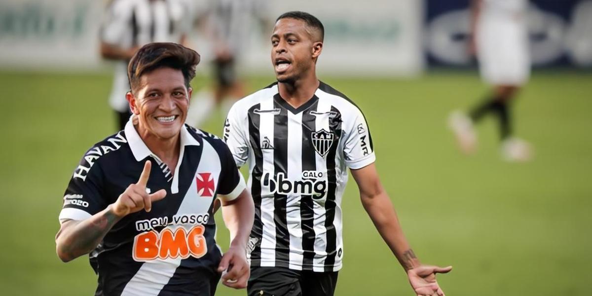 (Montagem com fotos de Bruno Cantini/Atlético; Rafael Ribeiro/Vasco)