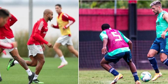 (Ricardo Duarte/Internacional Marcelo Cortes/Flamengo)