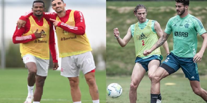 (Ricardo Duarte/Internacional Marcelo Cortes/Flamengo)