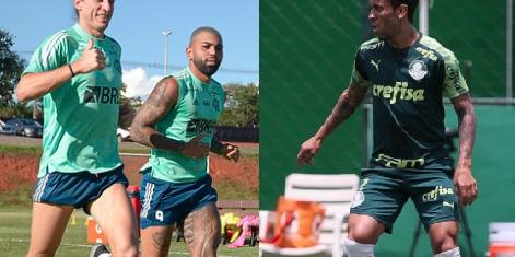 (Alexandre Vidal/Flamengo Cesar Greco/Palmeiras)