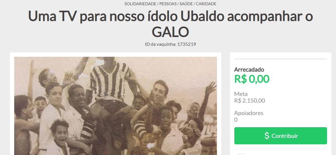 Torcedores fazem vaquinha para comprar TV que permita a Ubaldo Miranda