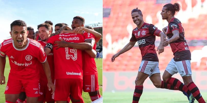 (Ricardo Duarte/Internacional Alexandre Vidal/Flamengo)