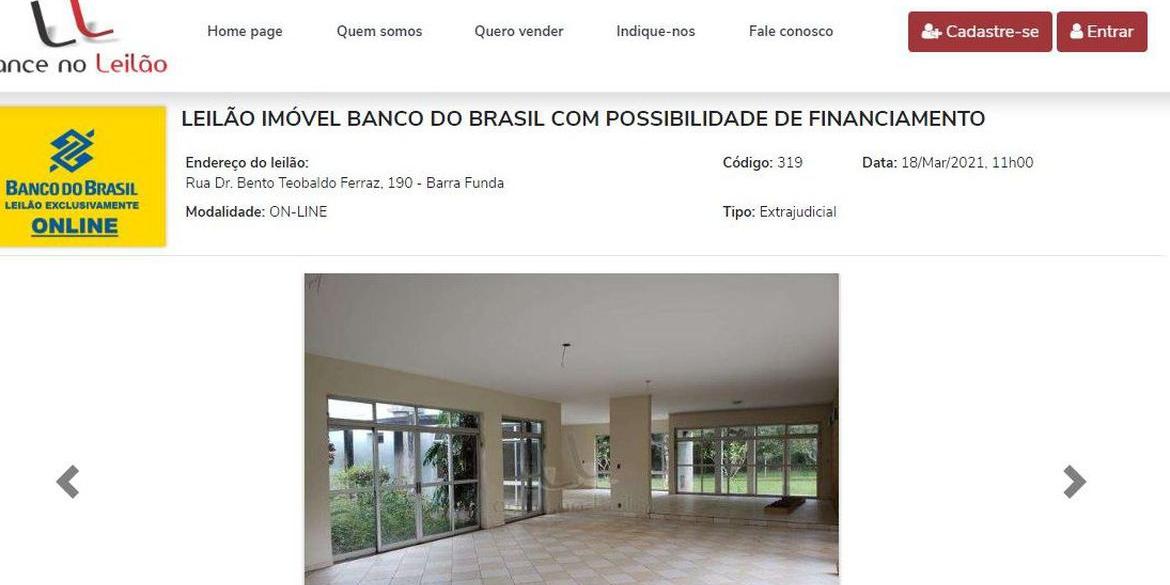  (Lance no Leilão/Reprodução)