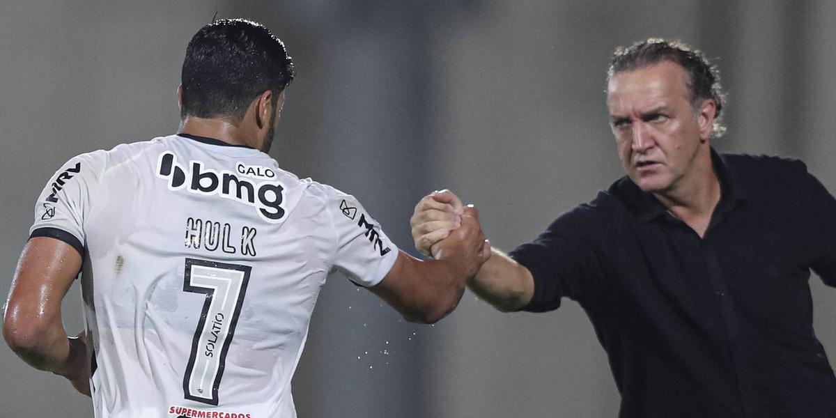 Apesar da indireta, relação do jogador com o treinador é boa (Pedro Souza / Atlético)