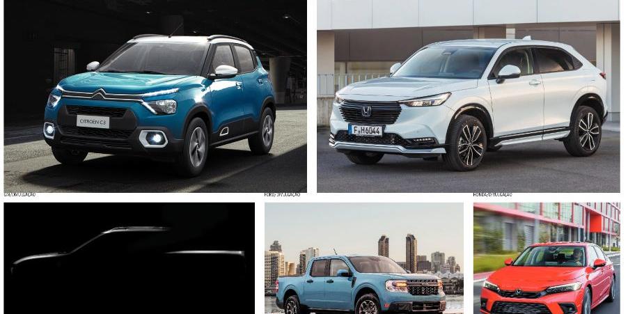 (Fotos GM/Citroën/Ford/Honda/Divulgação)