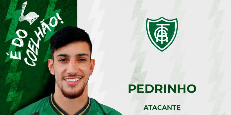 Novo reforço do América, Pedrinho foi emprestado pelo Red Bull Bragantino até o fim desta temporada (Reprodução)