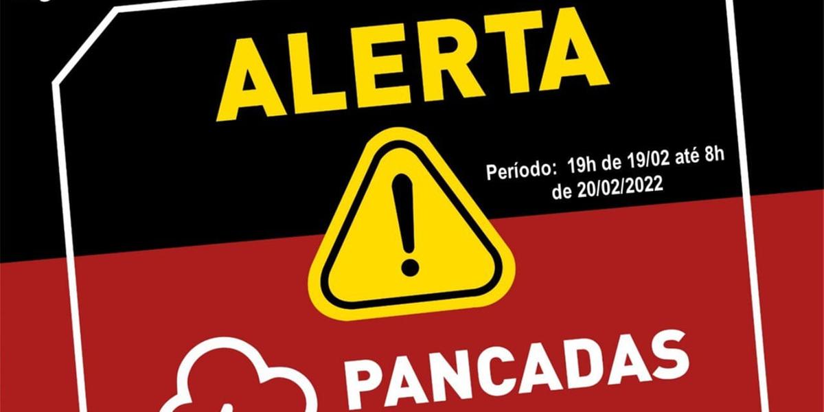 Alerta de pancadas de chuva e rajadas de vento em BH (Defesa Civil / Divulgação)