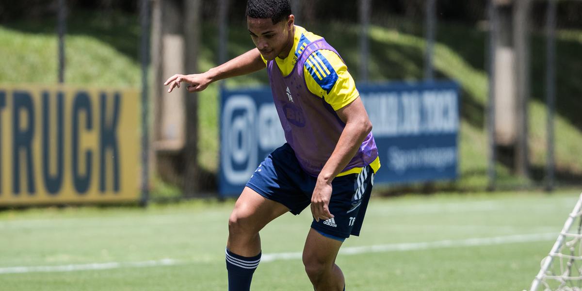 O jovem atacante disputou o seu sétimo jogo pelo time principal da Raposa (Gustavo Aleixo/Cruzeiro)