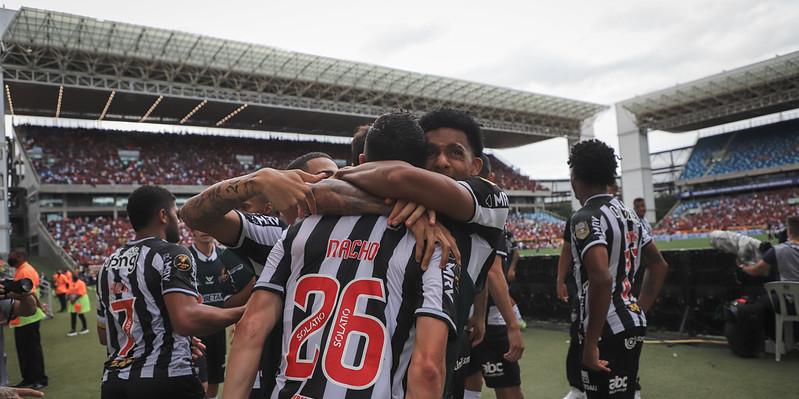 Nacho marcou o primeiro gol do Atlético na Supercopa do Brasil, diante do Flamengo (Pedro Souza / Atlético)