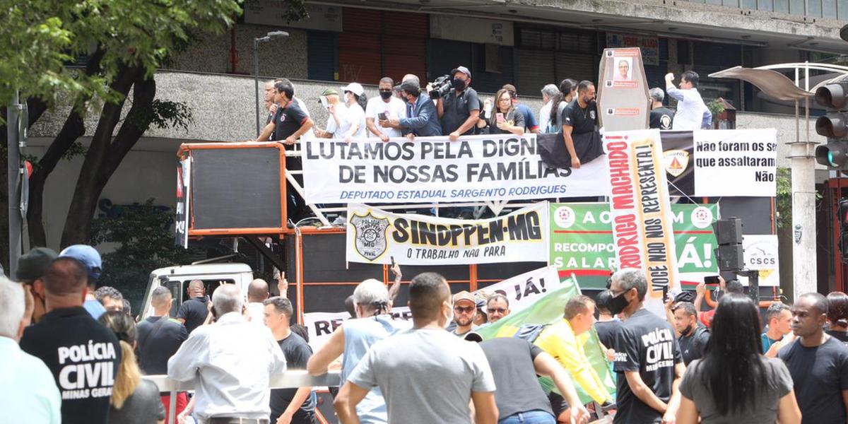 Romeu Zema (Novo) foi o principal alvo das manifestações das últimas semanas (Lucas Prates/Hoje em Dia)