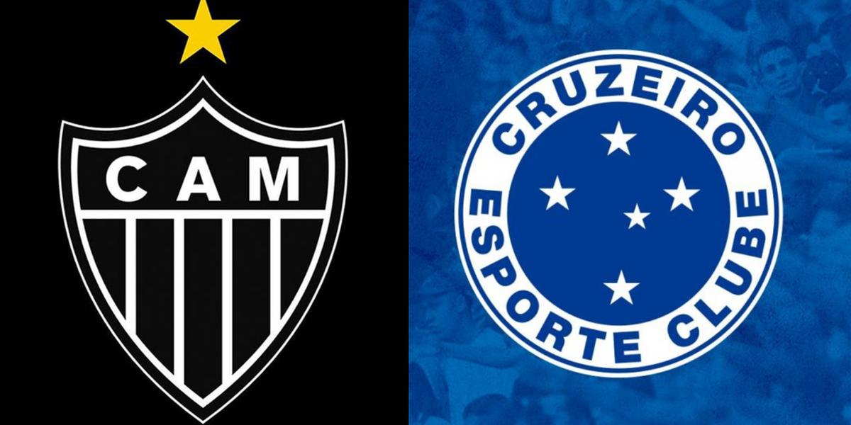  (Reprodução Redes Sociais Atlético e Cruzeiro)