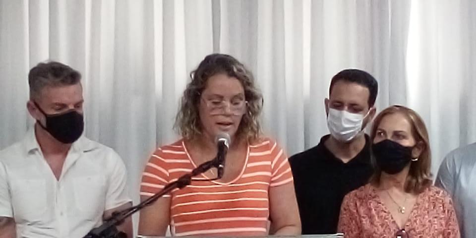 A presidente da CMBH, Nely Aquino, em entrevista nesta sexta (Hermano Chiodi)