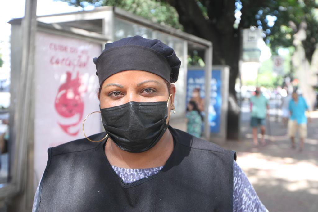 Empreendedora lamenta possíveis percas no trabalho por conta de atrasos nos ônibus (Valéria Marques/Hoje em Dia)