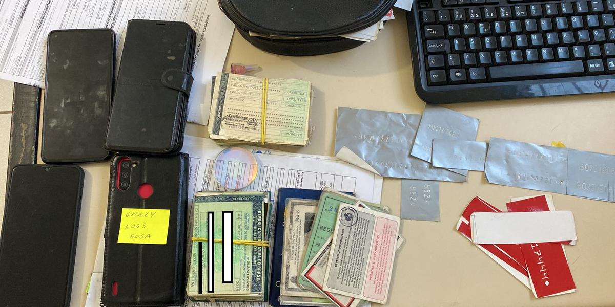 Materiais apreendidos pela Polícia Civil durante a operação (Fonte: PCMG/ Divulgação)