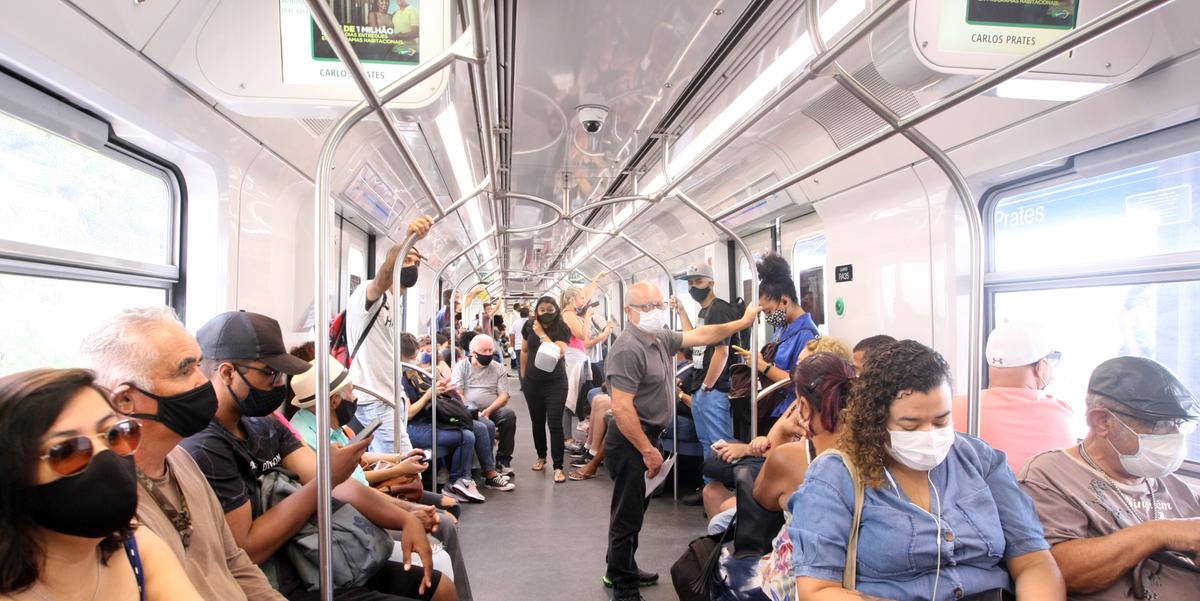 METRÔ DE BH - METRÔ - PASSAGEIROS DO METRO - PASSAGEIROS (FOTO: MAURICIO VIEIRA / JORNAL HOJE EM DIA)