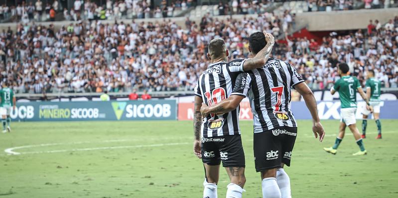 Os gols da partida foram marcados por Sasha, Vargas e Hulk. (Foto: Pedro Souza / Atlético)