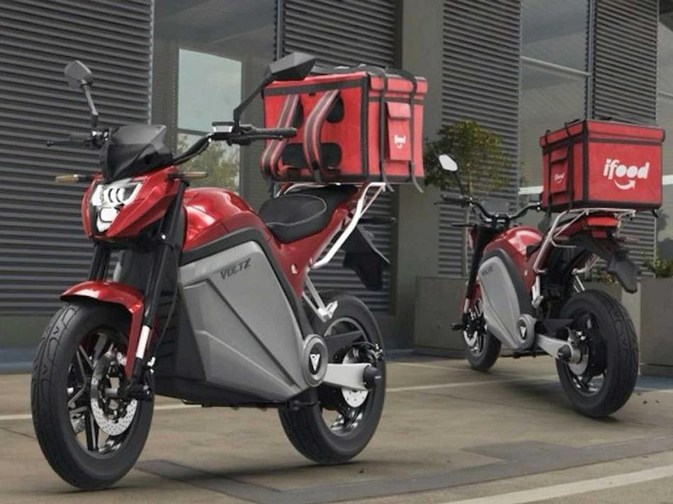 Três entregadores do iFood em BH ganharão uma moto elétrica EVS Cargo (Voltz / Divulgação)