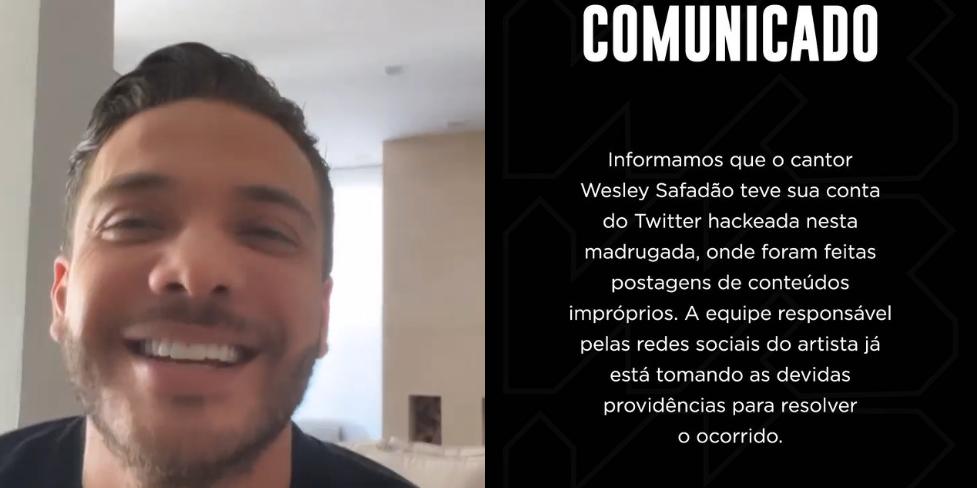 Wesley Safadão publicou vídeo nos Stories comentando a invasão hacker em seu Twitter (Instagram / wesleysafadao / Reprodução)