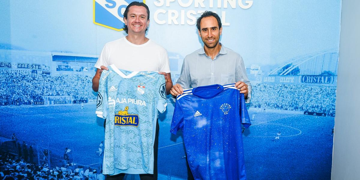Sérgio Santos Rodrigues visitou o centro de treinamento do Sporting Cristal (Sporting Cristal/Divulgação)