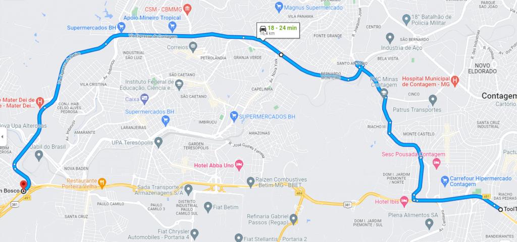 Rodovia Fernão Dias será fechada de madrugada e motoristas devem fazer desvio (Google Maps / Reprodução / Arteris / Divulgação)