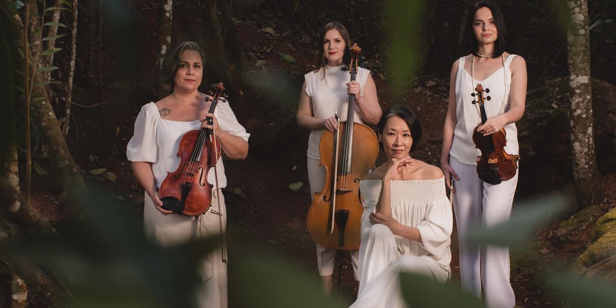 Quarteto é formado por musicistas oriundas da Orquestra Filarmônica de Minas Gerais (Alexandre Rezende/Divulgação)