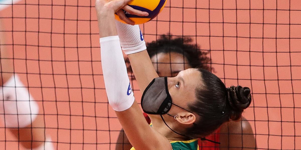 Macrís, levantadora do Minas Tênis e da seleção brasileira, é vegana desde 2017 (Divulgação: Inovafoto/CBV)