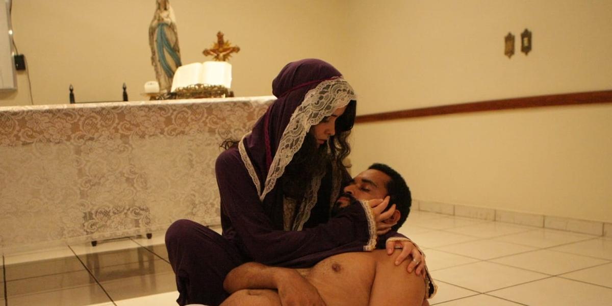 Encenação da Paixão de Cristo volta a ser presencial na Semana Santa em BH (Fernando Michel / Hoje em Dia)