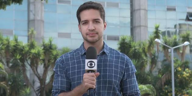 Jornalista, de 28 anos, segue internado com situação estável, mas grave (Reprodução/TV Globo)
