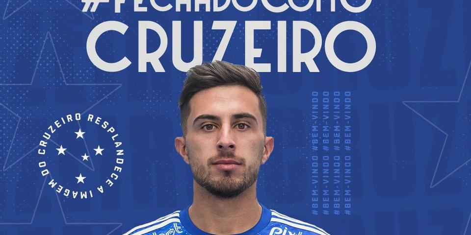 Meia Leonardo Pais foi anunciado no Twitter do Cruzeiro (Reprodução/Twitter)