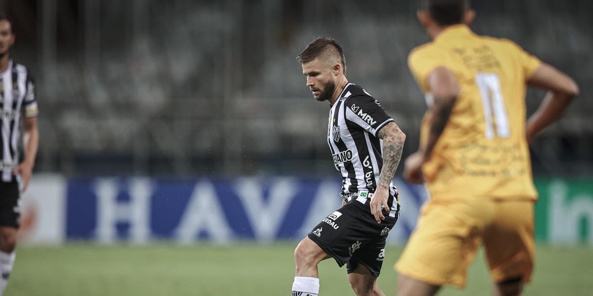 Sasha foi o destaque da partida em que o Galo venceu o Brasiliense no Mineirão com setores vedados nas arquibancadas (Pedro Souza / Atlético)
