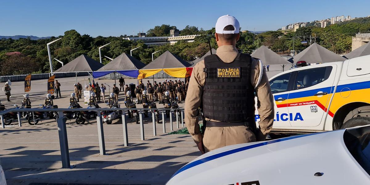 Lançamento da campanha aconteceu nesta segunda-feira (2) na Esplanada Sul do Mineirão (Divulgação/Polícia Militar)