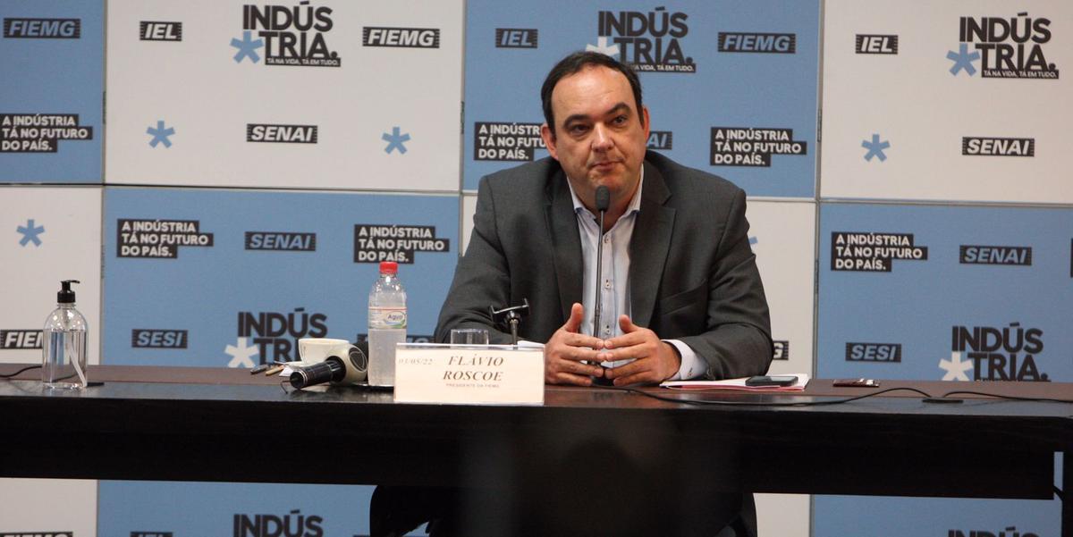 Flávio Roscoe falou em coletiva de imprensa no prédio da FIEMG na manhã desta terça-feira (5) (Lucas Prates/Jornal Hoje Em Dia)