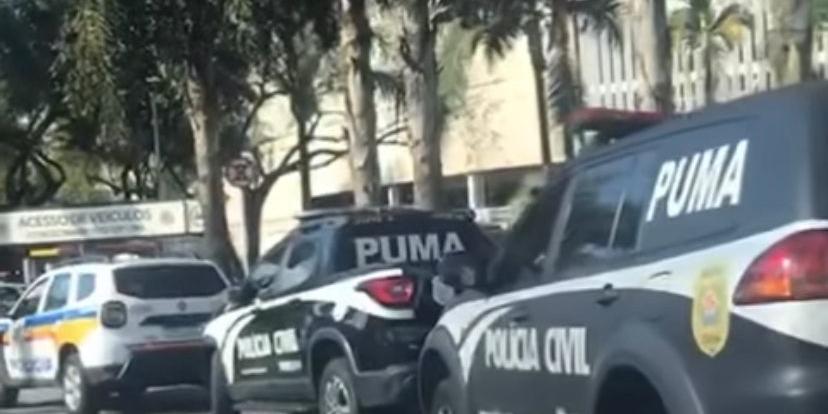 Polícia Civil retorna ao BH Shopping para diligências dois dias após assalto à joalheria (Polícia Civil / Divulgação)