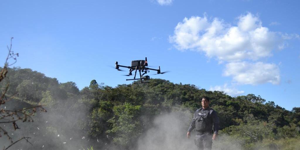 Guardas prisionais de Minas estão aprendendo a usar drones na vigilância de presídios e penitenciárias (Sejusp / Divulgação)