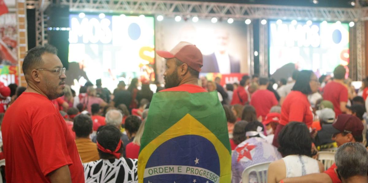Petistas no evento no Expominas (Fernando Michel)