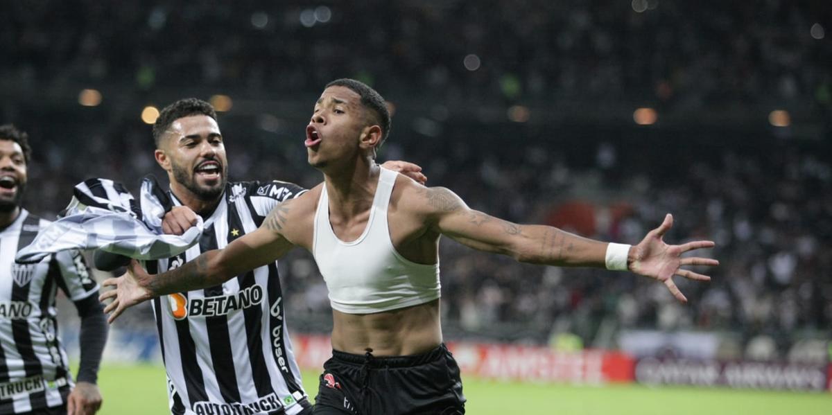 O jovem atacante balançou as redes pela primeira vez no seu 28º jogo pelo time principal do Galo (Fernando Michel)