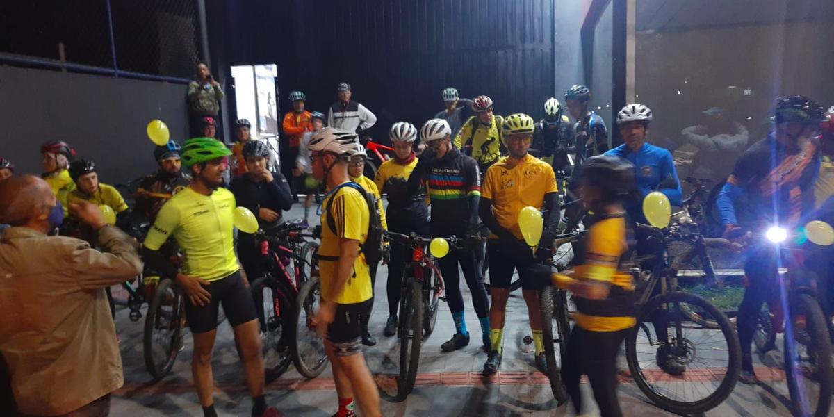 Cerca de 50 ciclistas participaram de passeio em Contagem (Arquivo pessoal)