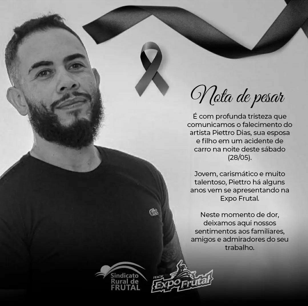 O cantor se apresentava em bares e eventos de Frutal e região. (Reprodução / Redes Sociais)