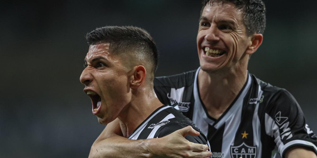 Savarino marcou os dois gols da vitória do Atlético sobre o Palmeiras no primeiro turno do Brasileirão de 2021 (Atlético/Divulgação)