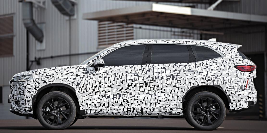 Haval H6 será o modelo de estreia da Great Wall Motors no Brasil e será equipado com conjunto híbrido DHT com versões que podem ter quase 500 cv e torque de supercarro (GWM/Divulgação)