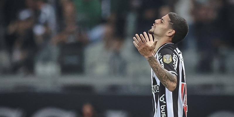 Rubens marcou o primeiro gol pelo time profissional do Atlético contra o Fortaleza (Pedro Souza / Atlético)