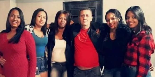 Da esquerda para direita, Nisiquele, Nisiane, Adalcida, Celso e Nisimara, ex-companhaeira de Hervane (Reprodução / Redes sociais)