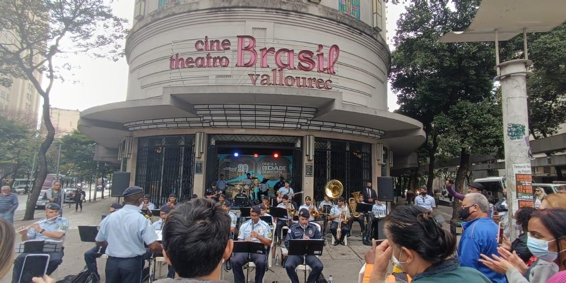 Banda da Guarda Municipal de BH se apresenta na Praça 7 (Divulgação / Árvore)